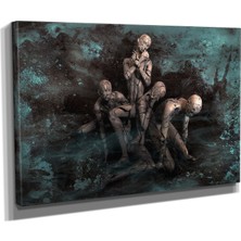 DEKORATIF18 Abstract Figürler Canvas Tablo