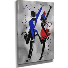 Dekoratif TASARIM24 Dans Figürleri Canvas Tablo
