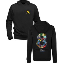 Muggkuppa How I Met Your Mother Baskılı Siyah Ön Arka Çocuk Baskılı Sweatshirt