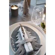 Emtory Home  12 Adet Dekoratif Çam Ağacı Kaşıklık