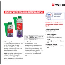 Würth Benzin Enjektör Temizleyici Benzin 300 Ml Alman Üretimi 2li