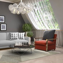 Eko Halı Soho Sh 08 Gri Bej Modern Iskandinav Hasır Dokuma Halı