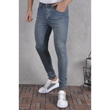 Drontin Erkek Jeans Skinny Fit Likralı Italyan Kesim Dar Paça Tırnaklı Kot Pantolon