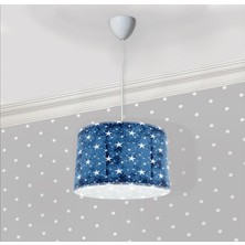 Bebişim Halı Mavi Yıldız Çocuk Odası Sarkıt Avize