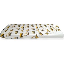 Bebek Özel % 100 Pamuklu Bebek ve Çocuk Lastikli Çarşaf Iş Makinalı 70X180