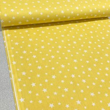 Bebek Özel  % 100 Pamuklu Bebek ve Çocuk Lastikli Çarşaf Sarı Yıldızlı 70X120