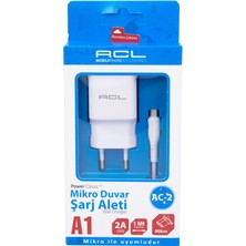 Acl Mikro-Usb 2A Şarj Aleti Ev Şarj Adaptörü 2A Güç Hızlı Şarj Yok 1 Metre Kablo ile Uyumlu