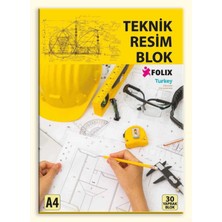 Doru Teknik Resim Bloknot A4 Dik 30 Yaprak