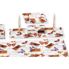 Tabac 6850-344 Multicolor Kelebek Suni Deri Sümen Takımı