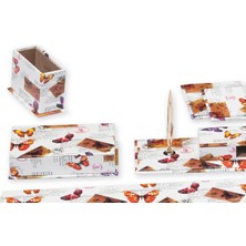 Tabac 6850-344 Multicolor Kelebek Suni Deri Sümen Takımı