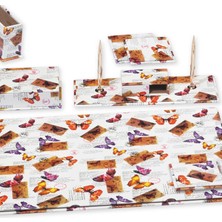 Tabac 6850-344 Multicolor Kelebek Suni Deri Sümen Takımı