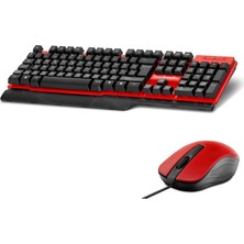 Hadron HD861K USB Gaming Oyuncu Q Klavye Mouse -Red