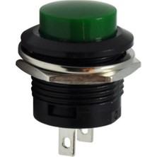 Motorobit R13-507 16MM Yaylı Push Buton - Yeşil IC-180A