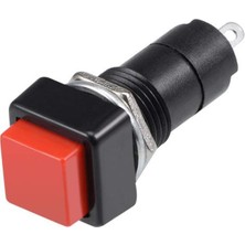 Motorobit PBS-306B 12MM Yaylı Push Buton - Kırmızı
