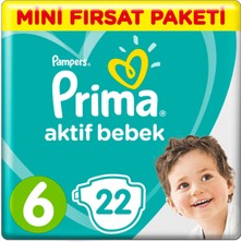 Prima Aktif Bebek Mini Fırsat Paketi 13-18 kg 6 Beden 22'li