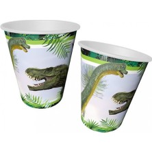 TVJ3575 Balonevi, Vahşi Jurassik Parti , 8 Adet Kağıt Bardak, 220/240CC