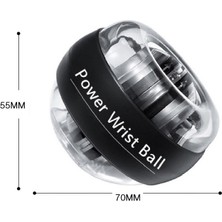 Helta Autostart LED Gyro Powerball Kol/bilek Antrenörü El Topu-Siyah (Yurt Dışından)