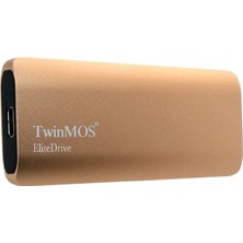 TwinMOS 1TB Taşınabilir Harici SSD USB 3.2/Type-C Gold (PSSDGGBMED32-G)