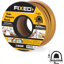 Sgs Fıxed Kapı - Pencere Fitili Kahverengi 2X50MT