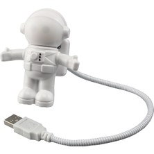 Lighthian USB LED Okuma Işığı Lamba Bilgisayar Uzay Adamı Astronot Esnek USB Gece Işığı (Yurt Dışından)