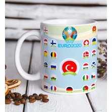 Bk Home Euro 2020 Özel Tasarım Beyaz Kupa Bardak-5