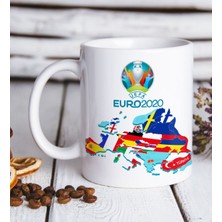 Bk Home Euro 2020 Özel Tasarım Beyaz Kupa Bardak-1