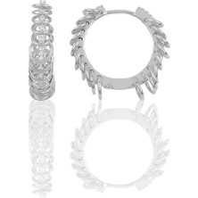 Söğütlü Silver Gümüş  Çılgın Halkalar  Küpe