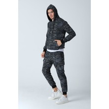 Alexander Gardi Kamuflaj Desenli Kapüşonlu Sweatshirt (E21-72100)