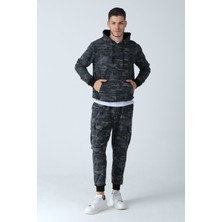 Alexander Gardi Kamuflaj Desenli Kapüşonlu Sweatshirt (E21-72100)