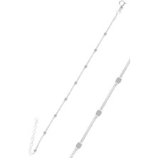 Söğütlü Silver 925 Ayar Gümüş Pullu Gurmet Zincirli Halhal – Zarif ve Şık Tasarım, Günlük ve Özel Kullanıma Uygun