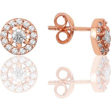 Söğütlü Silver Gümüş Pırlanta Modeli Küpe