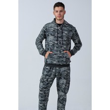 Alexander Gardi Kamuflaj Desenli Kapüşonlu Sweatshirt (E21-72100)