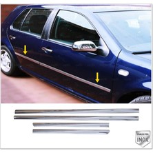 Cross Vw Golf 4 Krom Yan Kapı Çıtası 4 Kapı 1998-2004 P. Çelik