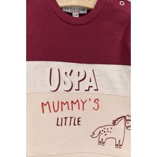 U.S. Polo Assn. Mummys Little Bordo Erkek Bebek Eşofman Takımı
