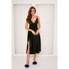 Pierre Cardin  Saten Dantelli Gecelik -908