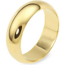 Klasik Alyans 14 Ayar Altın Geniş Oval 8.90 Gram