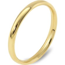 Klasik Alyans 14 Ayar Altın Oval  Dar 2.07 Gram