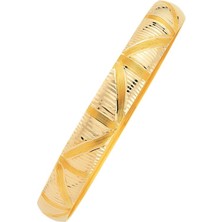 14 Ayar Altın Bilezik Hediyelik Şarnelli