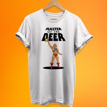 Remonz He-Man Baskılı %100 Pamuk Oversize T-Shirt Büyük Beden Tişört