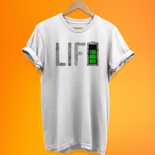 Remonz Life Baskılı %100 Pamuk Oversize T-Shirt Büyük Beden Tişört