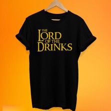 Remonz Of The Drinks Baskılı %100 Pamuk Oversize T-Shirt Büyük Beden Tişört