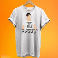 Remonz Friends Ross Baskılı %100 Pamuk Oversize T-Shirt Büyük Beden Tişört