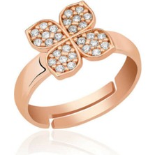 925 Gümüş Rüzgar Gülü 925 Ayar Gümüş Yüzük