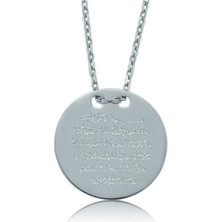 925 Gümüş Ayet El Kürsi  925 Ayar Gümüş Kolye