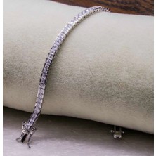 925 Gümüş Su Yolu 925 Ayar Gümüş Bileklik