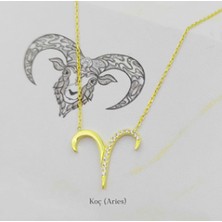 MONAROZA  Koç Burcu 925 Ayar Gümüş Kolye