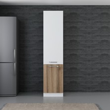 Minar 50 cm Mutfak Boy Dolabı  Beyaz D50D1