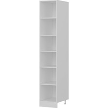 Minar 40 cm Mutfak Boy Dolabı - Beyaz/antrasit D40-A1