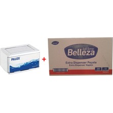 Belleza Extra Dispenser Peçete 300'LÜ 12 Adet + Yatay Peçete Dispenseri