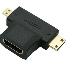 Rob Ada  HDMI Dişi To Mikro HDMI Erkek ve Mini HDMI Erkek Çevirici